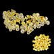 Flat Diamante Rivets With Pins (Pack of 10)